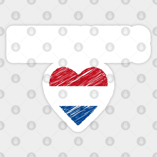 Netherlands flag, Netherlands heart Sticker by eka123